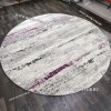 Круглый Ковер Для Гостиной Сиреневый С Серым Дизайн 30451